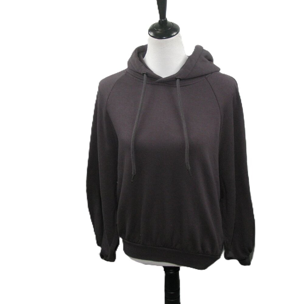 Zenana Charcoal Gray Soft Comfy Hoodie Size Small